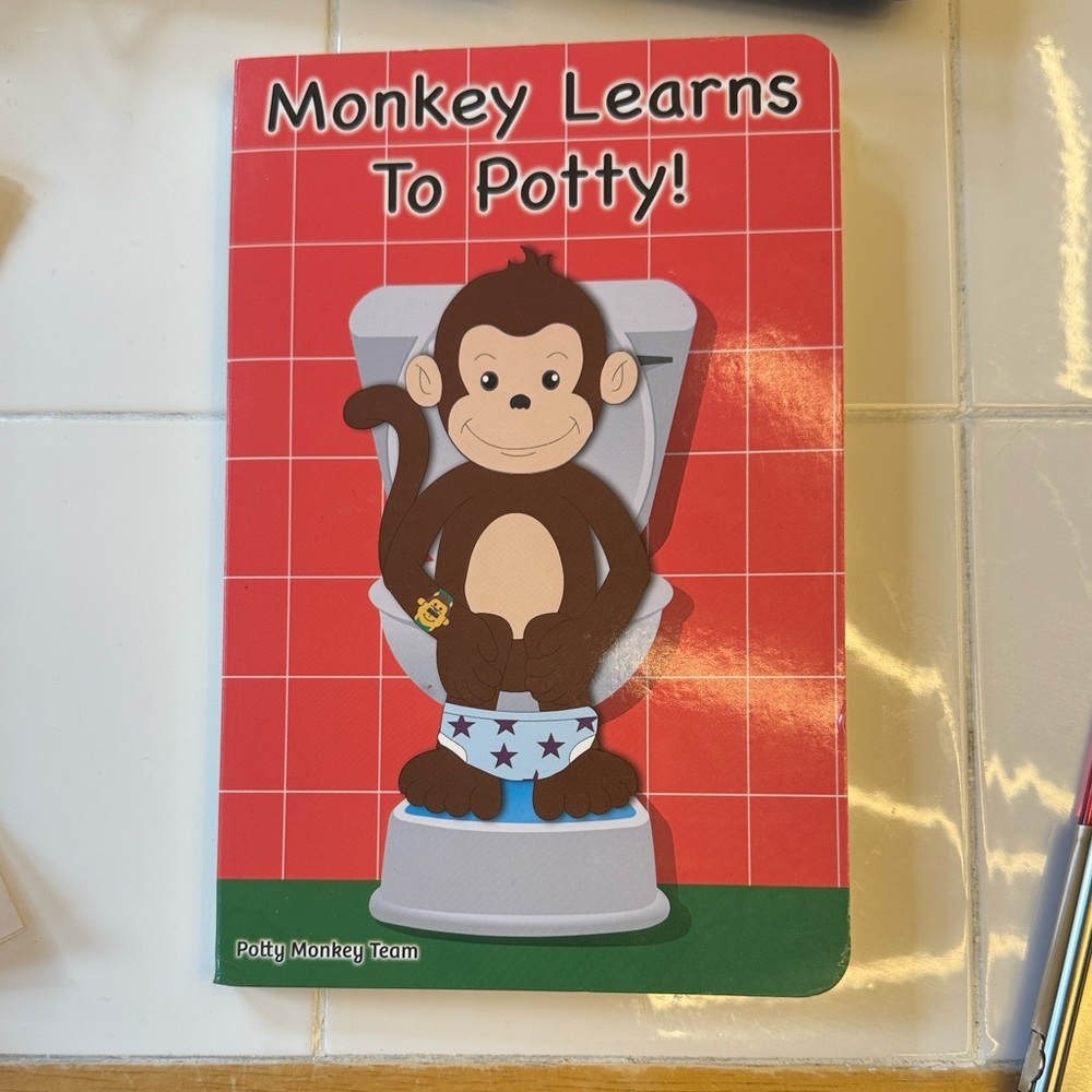 Monkey Learns to Potty Training Book
